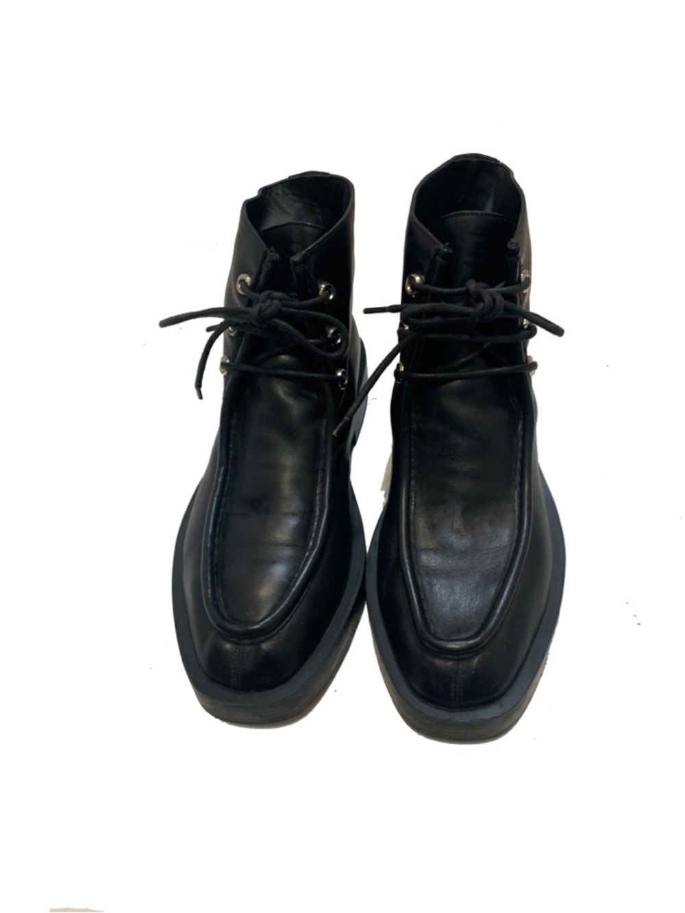Givenchy women’s Black Leather lace up boots - Picture 9 of 11